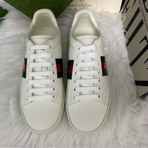 Gucci Ace Classic Green And Red Stripe W/ Box Brand New main image 4